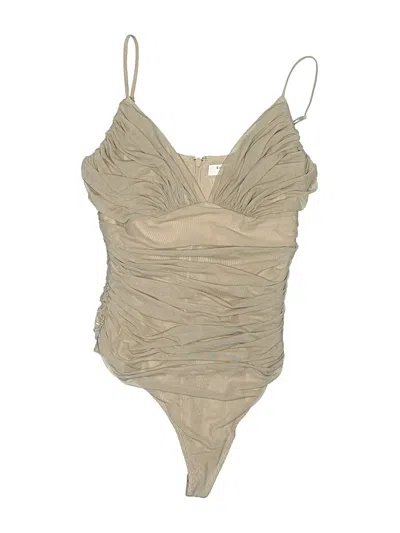 Pre-owned Babaton Bodysuit In Brown