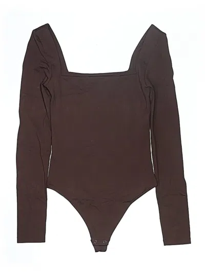 Pre-owned Babaton Bodysuit In Brown