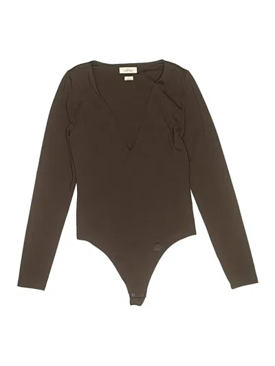 Pre-owned Babaton Bodysuit In Brown