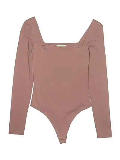Pre-owned Babaton Bodysuit In Brown