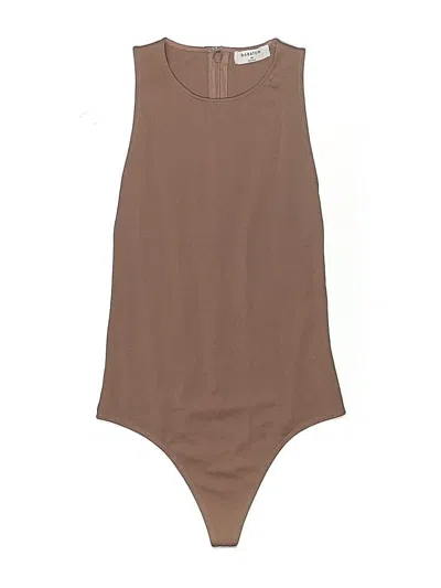Pre-owned Babaton Bodysuit In Brown