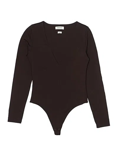 Pre-owned Babaton Bodysuit In Brown