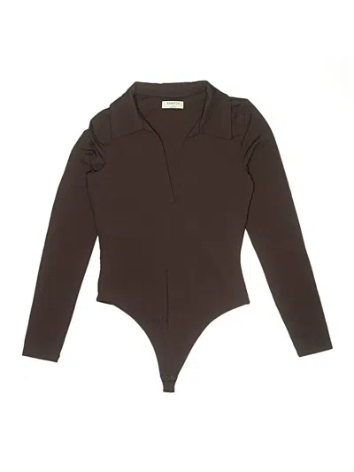 Pre-owned Babaton Bodysuit In Brown