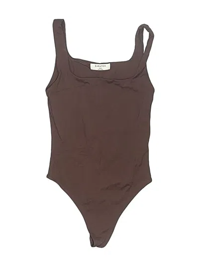 Pre-owned Babaton Bodysuit In Brown