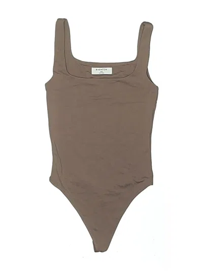 Pre-owned Babaton Bodysuit In Brown
