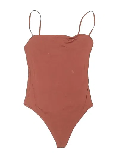 Pre-owned Babaton Bodysuit In Brown