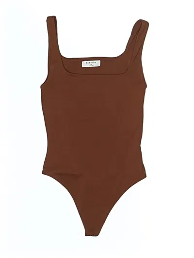 Pre-owned Babaton Bodysuit In Brown