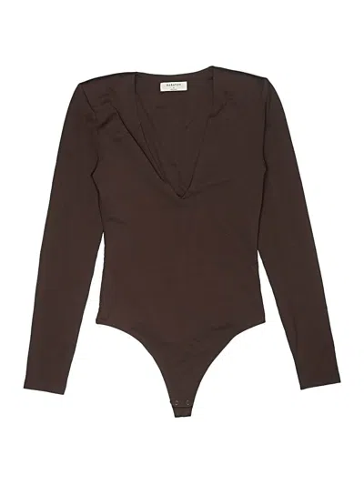 Pre-owned Babaton Bodysuit In Brown