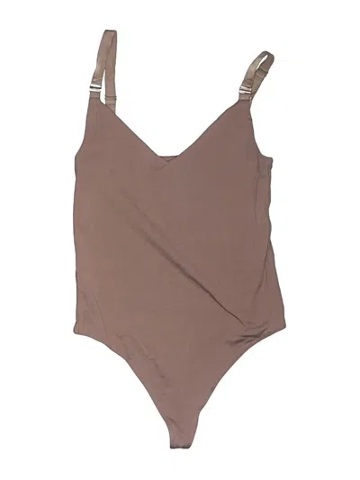 Pre-owned Babaton Bodysuit In Brown