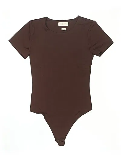 Pre-owned Babaton Bodysuit In Brown