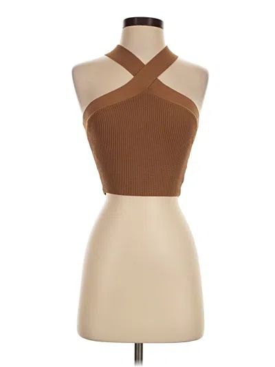 Pre-owned Babaton Bodysuit In Brown