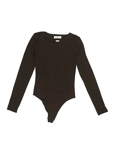 Pre-owned Babaton Bodysuit In Brown