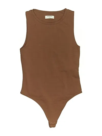 Pre-owned Babaton Bodysuit In Brown