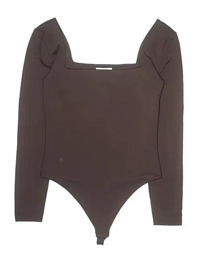 Pre-owned Babaton Bodysuit In Brown