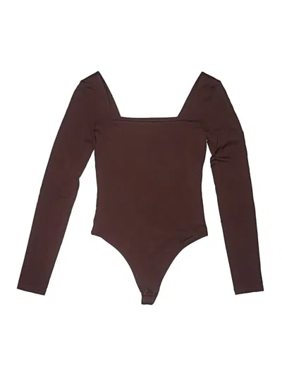 Pre-owned Babaton Bodysuit In Brown