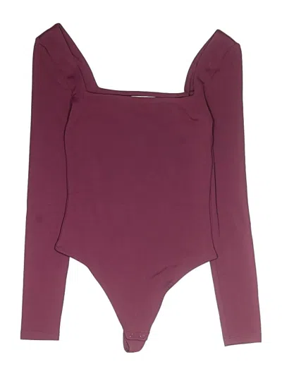 Pre-owned Babaton Bodysuit In Burgundy