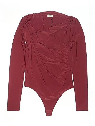 Babaton Bodysuit In Burgundy