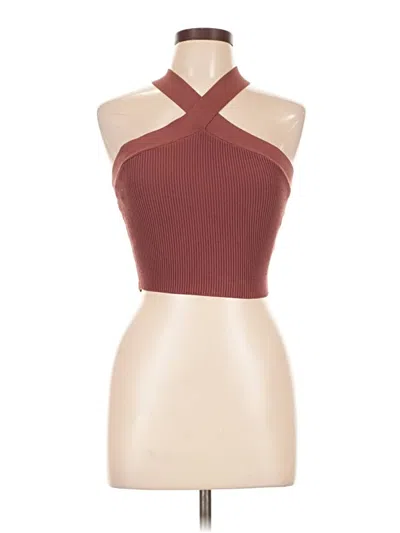 Pre-owned Babaton Bodysuit In Burgundy