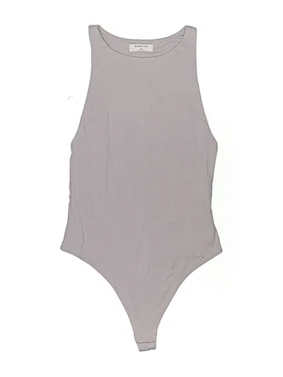 Pre-owned Babaton Bodysuit In Gray