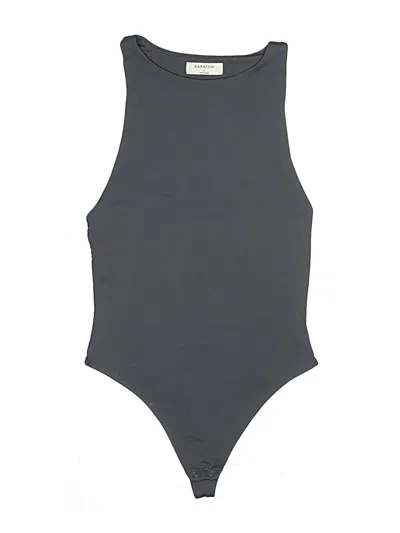 Pre-owned Babaton Bodysuit In Gray