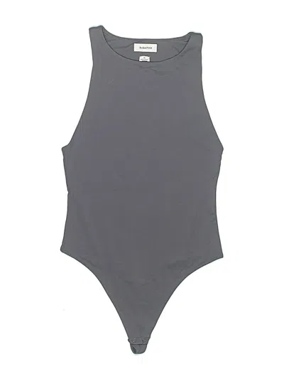 Pre-owned Babaton Bodysuit In Gray