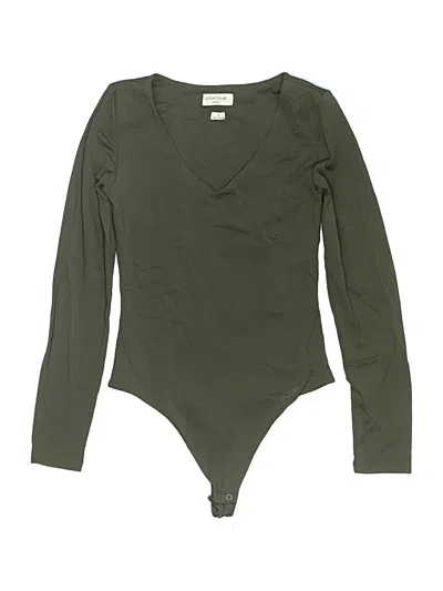 Pre-owned Babaton Bodysuit In Green