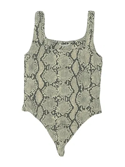 Pre-owned Babaton Bodysuit In Green
