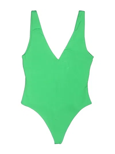 Pre-owned Babaton Bodysuit In Green