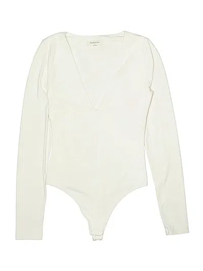 Pre-owned Babaton Bodysuit In Ivory