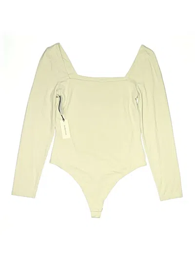 Pre-owned Babaton Bodysuit In Ivory