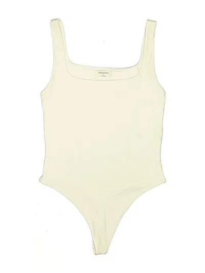 Pre-owned Babaton Bodysuit In Ivory