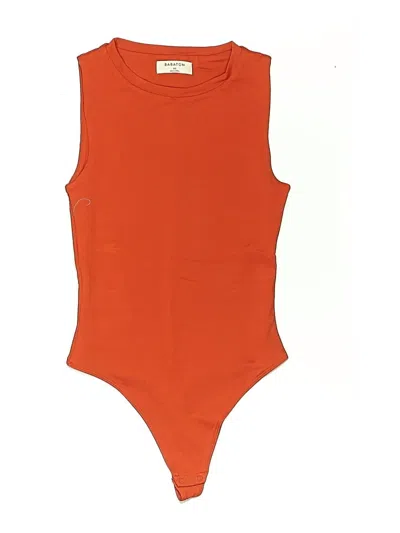 Pre-owned Babaton Bodysuit In Orange