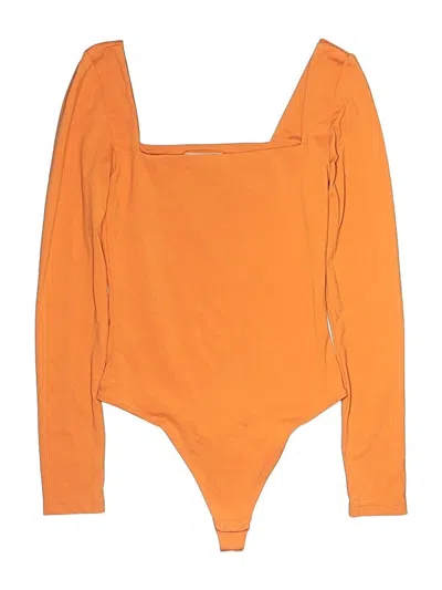 Pre-owned Babaton Bodysuit In Orange
