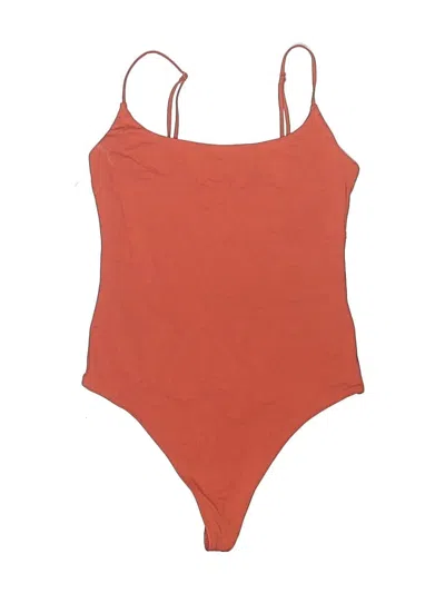 Pre-owned Babaton Bodysuit In Orange