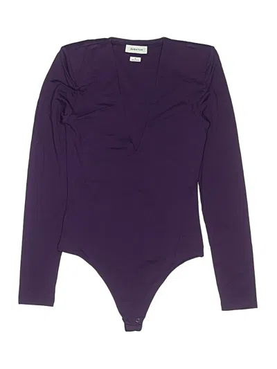 Pre-owned Babaton Bodysuit In Purple