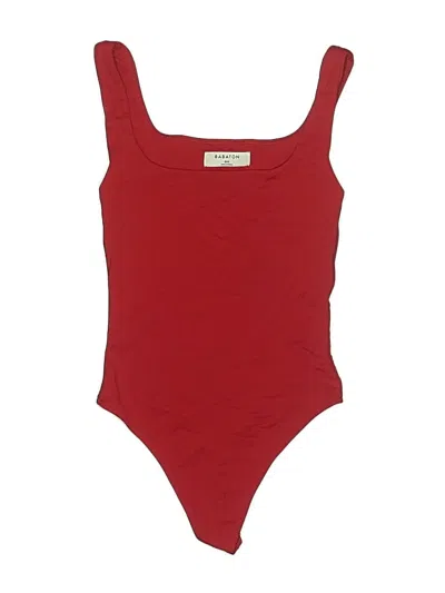 Pre-owned Babaton Bodysuit In Red