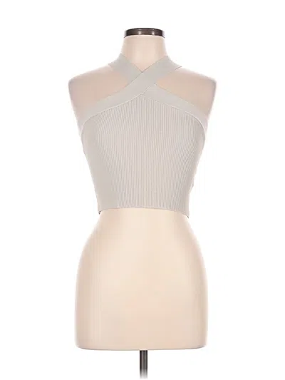 Pre-owned Babaton Bodysuit In Silver