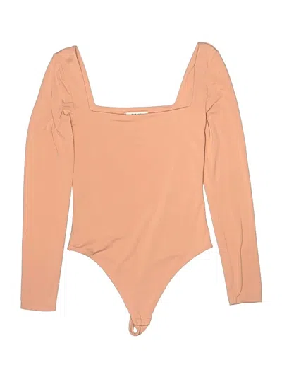 Pre-owned Babaton Bodysuit In Tan