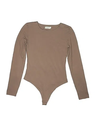Pre-owned Babaton Bodysuit In Tan