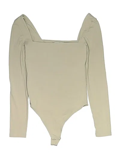 Pre-owned Babaton Bodysuit In Tan