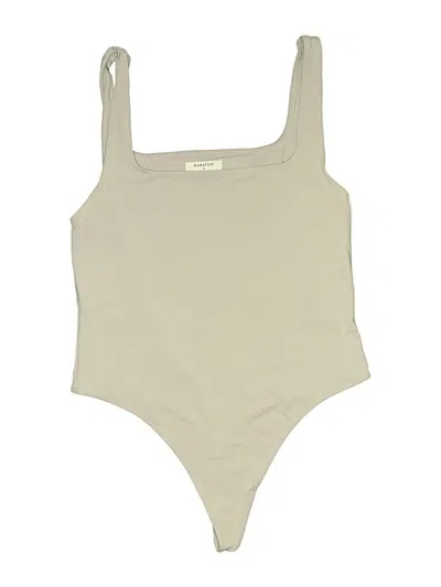 Pre-owned Babaton Bodysuit In Tan
