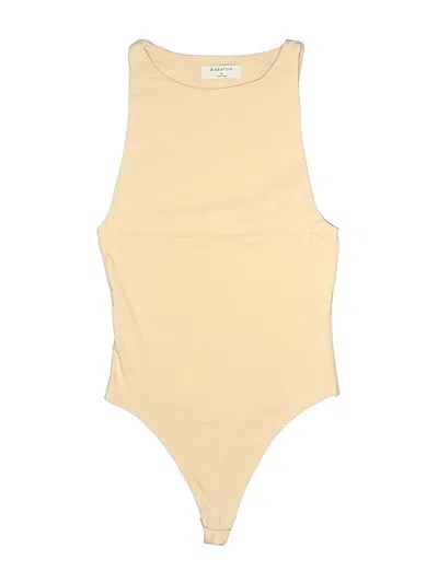 Pre-owned Babaton Bodysuit In Tan