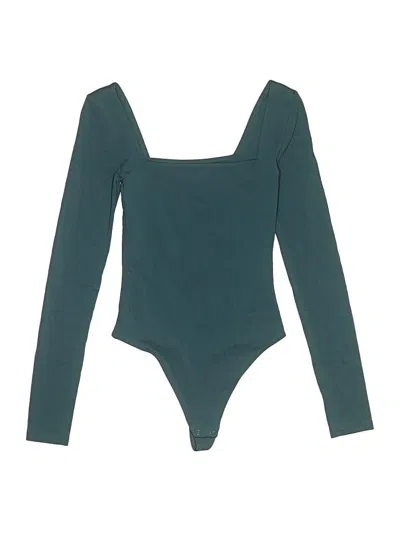 Pre-owned Babaton Bodysuit In Teal