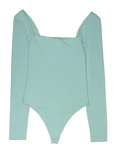 Pre-owned Babaton Bodysuit In Teal