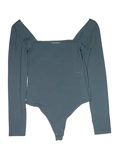 Pre-owned Babaton Bodysuit In Teal