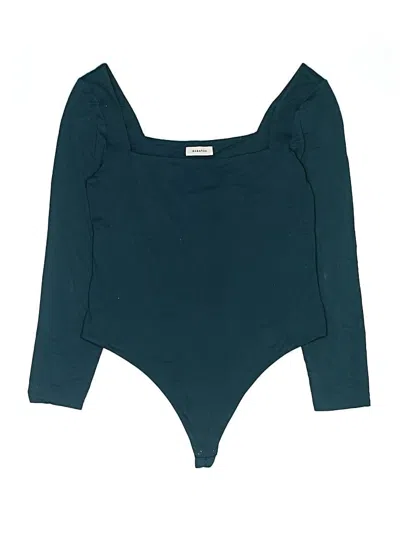 Pre-owned Babaton Bodysuit In Teal