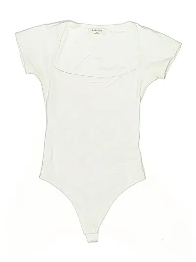 Pre-owned Babaton Bodysuit In White