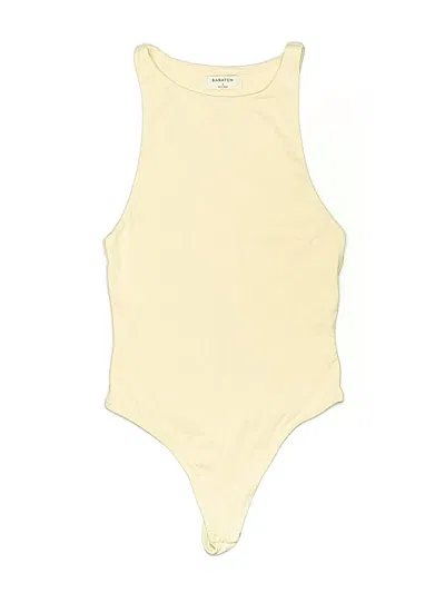 Pre-owned Babaton Bodysuit In Yellow