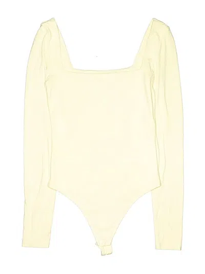 Pre-owned Babaton Bodysuit In Yellow