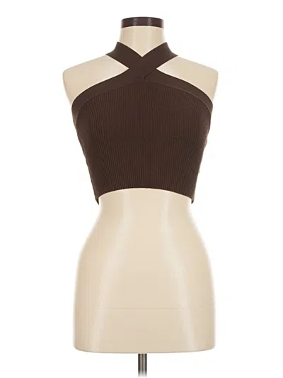 Pre-owned Babaton Cardigan Sweater In Brown